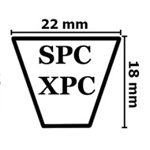 Ремни клиновые узкого сечения SPC XPC